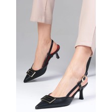 Mio Gusto Larisa Siyah Renk Kadın Topuklu Ayakkabı