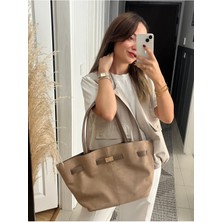 Hill Bag Kadın Süet Siyah Çıt Çıt Kapama Tasarım Suni Deri Kemerli Astarlı El Kol ve Omuz Çantası