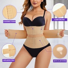 Sh Mağazacılık Agraflı Latex Bel Korse Kum Saati Göbek Bel Basen Premium Toparlayıcı Korse