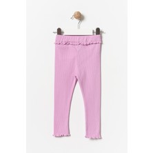 Minipodyum Kız Çocuk Fırfır Detaylı Tayt