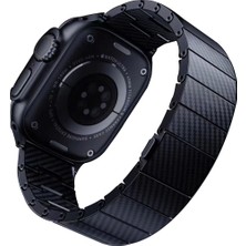 RedClick Apple Watch Ultra Ultra 2 49MM Krd-90 600D Karbon Fiber Hafif Lüx Kordon