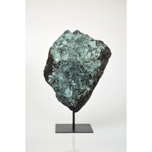 Safnaturel Zümrüt Doğal Taş Standlı Ham Parça