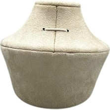 Megass Dekor Yerli Üretim Yerde Model Sardunya Kumaş Krem Renk Boy 12 cm En 14 cm Kolye Takı Mankeni