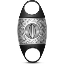 Premium Quality Siyah Gümüş Metal Puro Makası Kesici