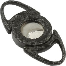 Premium Quality Siyah Gövdesi Desenli Metal Puro Makası Kesici