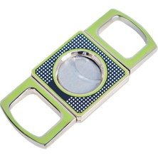 Premium Quality Yeşil Cohiba Desenli Metal Puro Makası Kesici