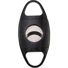 Premium Quality Siyah İşlemeli Desenli Metal Puro Makası Kesici