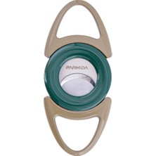 Parmida Haki-Yeşil Metal Puro Makası Kesici