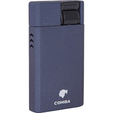 Cohiba Perde Alev Lacivert Metal Çakmak