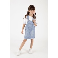 Trend Baby Kids Kız Çocuk Kot Salopet Jile