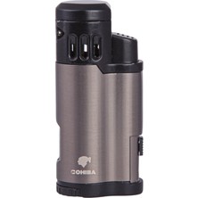 Cohiba 3 Torch Pürmüz Gunmetal-Siyah Metal Puro Çakmağı