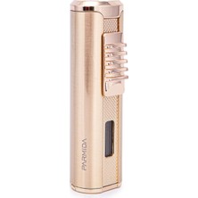 Parmida 3 Torch Pürmüz Gold Metal Puro Çakmağı