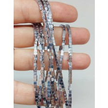 Yaşam Tohumu Hematit Taşı Küp Şekilli 2mm Dizi (56066)