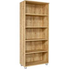 Kitaplık, Dosya Dolabı, Malzeme Rafı 190 x 80 x 40  cm  Safir Meşe