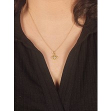 BHCLco 925 Ayar Gümüş Göz Kolye, Minimal Göz Kolye, Nazarlık Kolye, Gümüş Kadın Kolye