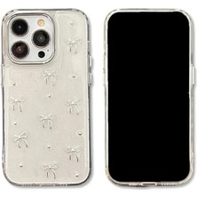 Elmalı Store Apple iPhone 12 Uyumlu Kurdele Desenli Kabartmalı Telefon Kılıf Kapak
