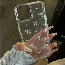 Elmalı Store Apple iPhone 12 Uyumlu Kurdele Desenli Kabartmalı Telefon Kılıf Kapak