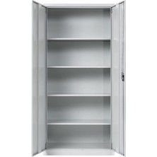 Furni 24 Metal Dosya Dolabı, Tam Montajlı, 195 x 92 x 42 cm , Kilitlenebilir Dolap, 5 Bölmeli, Çok Amaçlı Dolap