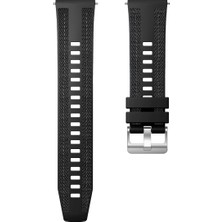 Huawei Watch Gt 5 Pro 46MM / Gt 5 46MM / Samsung Galaxy Watch3 45MM Silikon + Naylon Yedek Kayış (Yurt Dışından)