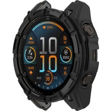 Garmin Fenix 8 Mıp Solar 47MM Tpu Kılıf Içi Boş Yarım Sarılmış Saat Çerçeve Kapağı (Yurt Dışından)