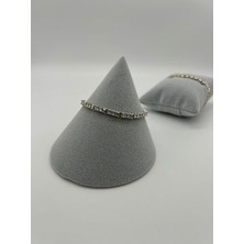 Kuyum Model Altın Kaplama Taşlı Bileklik