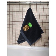 Ananas Işlemeli 2li Mutfak Havlu Seti