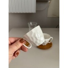 Fine Porselen 1ADET Fincan Takımı Bambu Altlıklı