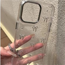 Elmalı Store Apple iPhone 14 Plus Uyumlu Kurdele Desenli Kabartmalı Telefon Kılıf Kapak