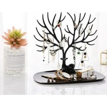 Bir Tık Home Geyik Tasarımlı Takı Standı Yüzük Küpe Kolye Askılığı Mücevher Organizer Askı