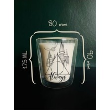 Caga Home  Pinterest Çift Cidarlı 2'li Harry Potter Temalı Dekoratif Kahve Bardağı Cam Bardak
