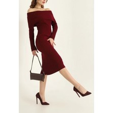 Madonya Yaka Triko Elbise