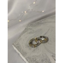 Xoxo Zirkon Taşlı Gümüş Çelik Küpe