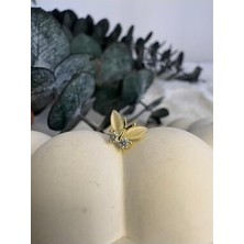 Kelebekli Çelik Piercing- Kelebek Tragus Helix