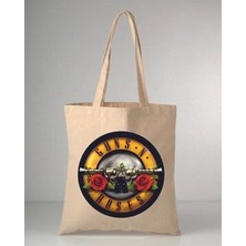 Efsaneler Serisi Rock Müzik-4 Baskılı 35X40 cm Ham Bez Omuz Çantası