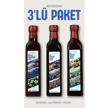 3'lü Paket ( Aronya Özütü, Aronya Sirkesi, Aronyalı Yaban Mersini Özütü )