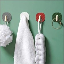 Bir Tık Home 2li Yapışkanlı Retro Askılık Dolap Kapak Kulpu Gri