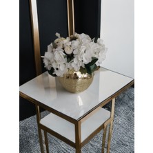 Işıltı Home Desıgn Aynalı Cam Vazo Roz Gold