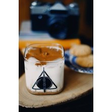 Caga Home  Pinterest 3 Adet Harry Potter Lumos Alohomora ve Ölüm Yadigarları Kahve Bardağı Cam Bardak