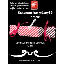 HUR-AY PACK Bayram Şeker Hediye Paketi, Şeker Şeklinde Kutu, Bayram Hediye Kiti,  Açıklama Dikkat , 10 Adet