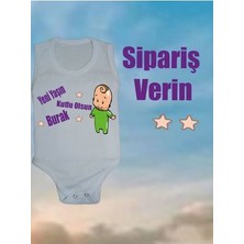 Kişiye Özel Not Yazılabilen Baskılı Hediye Bebek Body & Zıbın Atlet Çıtçıtlı