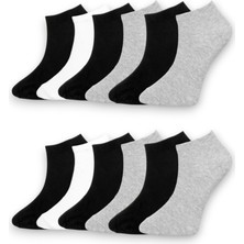 Line Smart 12'li Erkek Karışık Renk Pamuklu Kaliteli Patik Çorap