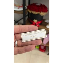 Kolonya Şişesiin ve Mum Kutusu Süsleme Kartı 2x6 cm 50 Adet