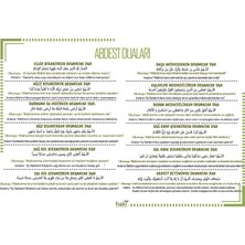 Haki Store Abdest Duaları -Kalın Pvc Şeffaf Sticker