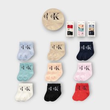 Baby Marka Kelvin Desen Çorap Set Unisex 0-6 Ay 3 Lü Set