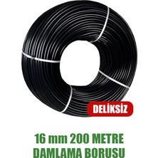 16 mm Damlama Borusu 200 Metre Deliksiz Damla Sulama Hortumu Sulama Sistemi