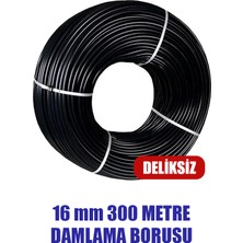 16 mm Damlama Borusu 300 Metre Deliksiz Damla Sulama Hortumu Sulama Sistemi