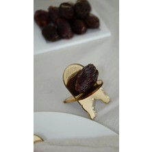 Hurmalık 6 Adet / Hurma Tabağı / Ramazan Süsü / Hurma Sunum Sofra Süsü / Ramazan Süsü / Gold Renk