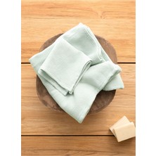 Barine Waffle Mini Petek Dokulu Havlu Mint Yeşili