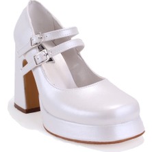 Dagoster DZA07-337566 Sedef Platform Topuklu  Kadın Ayakkabı