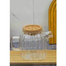 Ecolis Cam Yağdanlık Takımı - Mantar Kapaklı Yağlık Takımı - 2X750 ml